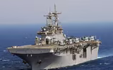 [ẢNH] Siêu tàu đổ bộ cùng F-35B của Mỹ rầm rập tập trận tại cửa ngõ biển Đông