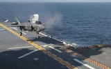 [ẢNH] Siêu tàu đổ bộ cùng F-35B của Mỹ rầm rập tập trận tại cửa ngõ biển Đông