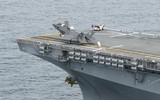 [ẢNH] Siêu tàu đổ bộ cùng F-35B của Mỹ rầm rập tập trận tại cửa ngõ biển Đông