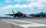 [ẢNH] ‘Soi’ sức mạnh tiêm kích hạm F/A-18E/F Mỹ đang nhào lộn trên biển Đông