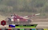 [ẢNH] Bức tốc với 83km/h, Nga bị nghi ngờ độ động cơ khủng cho tăng T-72B3 dự thi