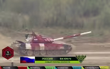 [ẢNH] Bức tốc với 83km/h, Nga bị nghi ngờ độ động cơ khủng cho tăng T-72B3 dự thi