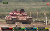 [ẢNH] Bức tốc với 83km/h, Nga bị nghi ngờ độ động cơ khủng cho tăng T-72B3 dự thi