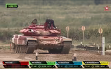 [ẢNH] Bức tốc với 83km/h, Nga bị nghi ngờ độ động cơ khủng cho tăng T-72B3 dự thi