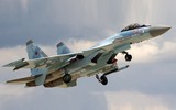 [ẢNH] Không kiêng nể, Su-35 Nga bắn thẳng vào máy bay không người lái Israel tại Syria