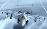 [ẢNH] Không kiêng nể, Su-35 Nga bắn thẳng vào máy bay không người lái Israel tại Syria