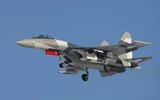 [ẢNH] Không kiêng nể, Su-35 Nga bắn thẳng vào máy bay không người lái Israel tại Syria