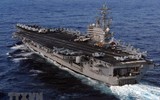 [ẢNH] Siêu tàu sân bay Mỹ bất ngờ xuất hiện tại biển Đông