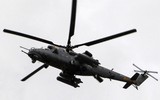 [ẢNH] Trực thăng tấn công hạng nặng Mi-35P 'thổi' sập lễ đài tại Indonesia