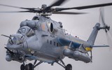[ẢNH] Trực thăng tấn công hạng nặng Mi-35P 'thổi' sập lễ đài tại Indonesia