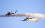 [ẢNH] Trực thăng tấn công hạng nặng Mi-35P 'thổi' sập lễ đài tại Indonesia