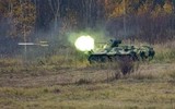 [ẢNH] Xe bọc thép BTR-82A Nga tới biên giới Syria - Thổ Nhĩ Kỳ để hủy diệt phiến quân