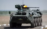 [ẢNH] Xe bọc thép BTR-82A Nga tới biên giới Syria - Thổ Nhĩ Kỳ để hủy diệt phiến quân