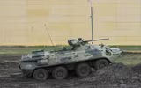 [ẢNH] Xe bọc thép BTR-82A Nga tới biên giới Syria - Thổ Nhĩ Kỳ để hủy diệt phiến quân