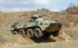[ẢNH] Xe bọc thép BTR-82A Nga tới biên giới Syria - Thổ Nhĩ Kỳ để hủy diệt phiến quân