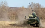 [ẢNH] Xe bọc thép BTR-82A Nga tới biên giới Syria - Thổ Nhĩ Kỳ để hủy diệt phiến quân