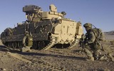 [ẢNH] Thiết giáp cực mạnh Mỹ kéo đến trấn giữ mỏ dầu tại Syria