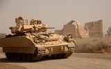 [ẢNH] Thiết giáp cực mạnh Mỹ kéo đến trấn giữ mỏ dầu tại Syria
