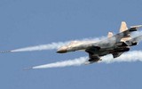 [ẢNH] 'Quái thú' Su-35 vừa vụt lao lên đánh chặn chiến đấu cơ Israel