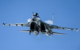 [ẢNH] 'Quái thú' Su-35 vừa vụt lao lên đánh chặn chiến đấu cơ Israel