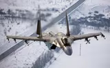 [ẢNH] 'Quái thú' Su-35 vừa vụt lao lên đánh chặn chiến đấu cơ Israel