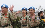 [ẢNH] Máy bay vận tải khổng lồ C-17 đưa quân nhân Việt Nam đi làm nhiệm vụ ở Nam Sudan