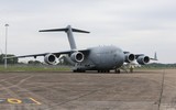 [ẢNH] Máy bay vận tải khổng lồ C-17 đưa quân nhân Việt Nam đi làm nhiệm vụ ở Nam Sudan