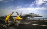 [ẢNH] Trung Đông căng như dây đàn khi tàu sân bay Mỹ áp sát Iran