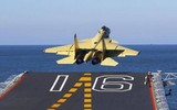 [ẢNH] Tiêm kích J-15 bị ví như 'thanh kiếm cùn' của tàu sân bay Trung Quốc