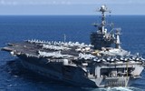 [ẢNH] Tổng thống Trump ngăn chặn loại biên tàu sân bay đang làm Iran lo sợ
