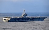 [ẢNH] Tổng thống Trump ngăn chặn loại biên tàu sân bay đang làm Iran lo sợ