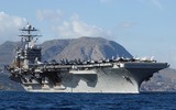 [ẢNH] Tổng thống Trump ngăn chặn loại biên tàu sân bay đang làm Iran lo sợ