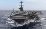 [ẢNH] Tổng thống Trump ngăn chặn loại biên tàu sân bay đang làm Iran lo sợ