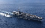 [ẢNH] Tổng thống Trump ngăn chặn loại biên tàu sân bay đang làm Iran lo sợ