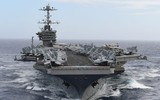 [ẢNH] Tổng thống Trump ngăn chặn loại biên tàu sân bay đang làm Iran lo sợ