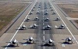 [ẢNH] Mỹ ồ ạt đưa 52 'chiến thần' F-35A tập trận lớn nhất lịch sử, đề phòng chiến tranh