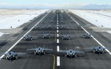 [ẢNH] Mỹ ồ ạt đưa 52 'chiến thần' F-35A tập trận lớn nhất lịch sử, đề phòng chiến tranh