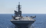 [ẢNH] Mỹ bất ngờ đem siêu tàu đổ bộ cùng F-35 tới thị uy gần Trung Quốc