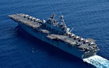 [ẢNH] Mỹ bất ngờ đem siêu tàu đổ bộ cùng F-35 tới thị uy gần Trung Quốc