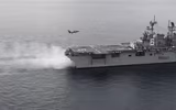 [ẢNH] Mỹ bất ngờ đem siêu tàu đổ bộ cùng F-35 tới thị uy gần Trung Quốc