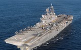 [ẢNH] Mỹ bất ngờ đem siêu tàu đổ bộ cùng F-35 tới thị uy gần Trung Quốc