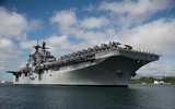 [ẢNH] Mỹ bất ngờ đem siêu tàu đổ bộ cùng F-35 tới thị uy gần Trung Quốc