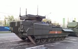 [ẢNH] Uy lực khủng khiếp từ xe chiến đấu bộ binh T-15 Armata của Nga