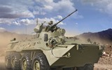 [ẢNH] Xe bọc thép BTR-82A của Nga né thiết giáp Mỹ tại Syria