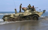 [ẢNH] Xe bọc thép BTR-82A của Nga né thiết giáp Mỹ tại Syria