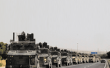 [ẢNH] Xe bọc thép hiện đại Thổ Nhĩ Kỳ tràn ngập Bắc Syria