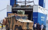 [ẢNH] Xe bọc thép hiện đại Thổ Nhĩ Kỳ tràn ngập Bắc Syria