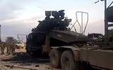 [ẢNH] Trúng tên lửa Syria, đoàn xe bọc thép Thổ Nhĩ Kỳ nát vụn khi chưa kịp tham chiến