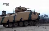 [ẢNH] Trúng tên lửa Syria, đoàn xe bọc thép Thổ Nhĩ Kỳ nát vụn khi chưa kịp tham chiến