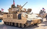 [ẢNH] Mỹ tung vào Syria hàng loạt xe chiến đấu bộ binh M2 Bradley - 